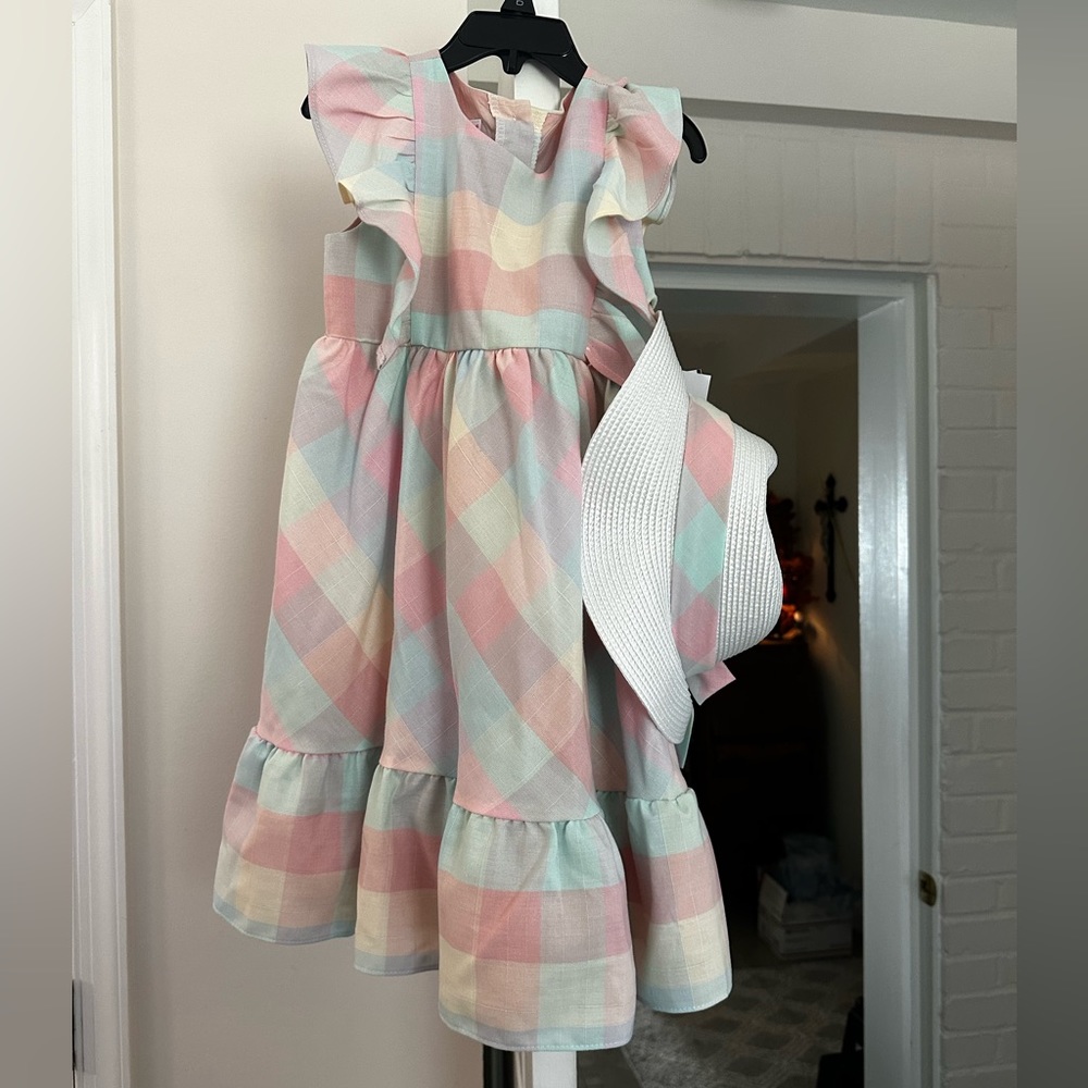 NWT Bonnie Jean Easter Dress W/ Hat